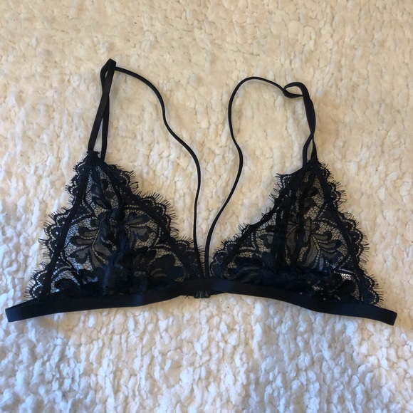 TOBI Eyelash Lace Strappy Bralette Sz L - Picture 2 of 6